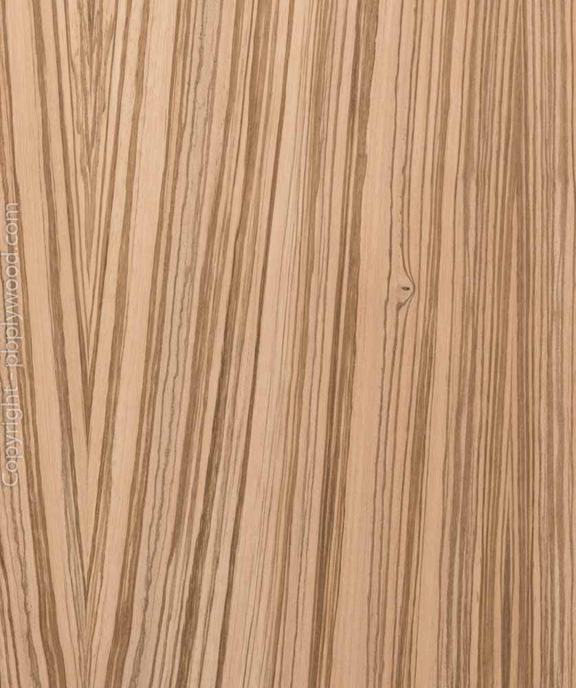 Zebrano Veneered Moisture Resistant MDF Peter Benson Plywood Ltd